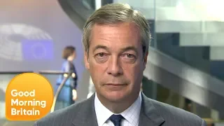 Nigel Farage Defends Brexit Party MEPs Turning Their Backs to the EU Anthem | Good Morning Britain