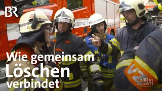 Feuerwehrarbeit an der Grenze: Deutsch-tschechische Feuerwehrübung | Wir in Bayern | BR