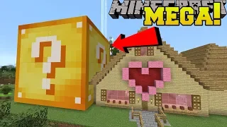 Minecraft: MEGA LUCKY BLOCK!! (LUCKY BLOCK BIGGER THAN A HOUSE!)