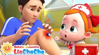 Dokter Kecil Lia 🩺💊 | Ayah Terluka | Lagu Anak-anak | Lagu Dokter | ☀️LiaChaCha Bahasa Indonesia