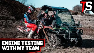 TESTING RACE ENGINES WITH MY TEAM | HONDA CRF450