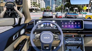 2021 KIA Carnival POV Drive - GTA 5 [Steering Wheel gameplay]