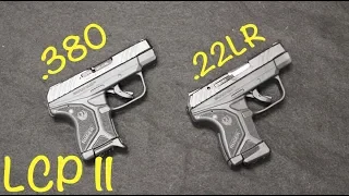 Ruger LCP II .22LR vs .380