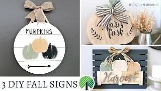 DIY Fall Farmhouse Signs