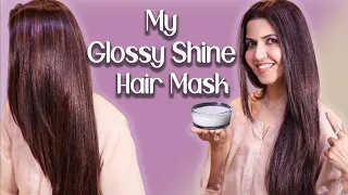 Glossy Shine Hair Mask For Dry Damaged Hair / How To Use Hair Conditioner - Ghazal Siddique