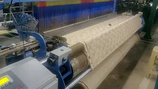 Rapier Loom with Electronic Jacquard (2688 Hooks), Viscose Weaving @ www.dynamiclooms.com