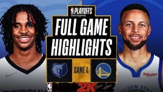 Playoffs WCF 2nd Round Game 4: WARRIORS vs GRIZZLIES Highlights | NBA2K22