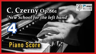 Czerny New School for the left Hand Op.861 No.4/30 / 체르니 왼손을 위한 새 연습곡 4번 / 클래식 피아노 악보