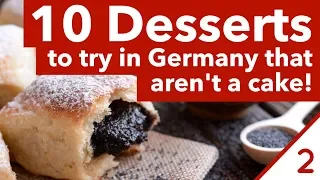 10 German Desserts - PART 2 // Traditional German Desserts Frankfurt