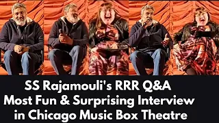 SS Rajamouli Interview & RRR Q&A At Chicago Music Box Theatre | RRR Interview | SS Rajamouli Q&A