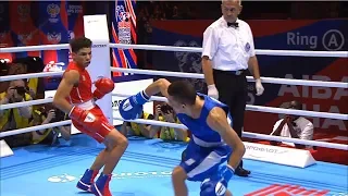 Round of 32 (52kg)  VEITIA SOTO Yosvany (CUB) vs FLISSI Mohamed (ALG) /AIBA World 2019