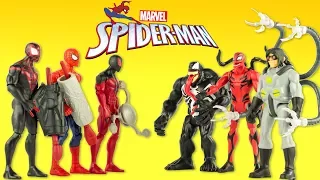 Spider-Man Transformé en Carnage Figurines Marvel Gentils contre Méchants Jouets Toy Review Hasbro