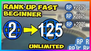 *BEGINNER* Top 3 Methods to Rank Up Fast in GTA 5 Online - Easy RP Methods SOLO (GTA V UNLIMITED RP)