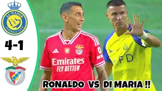 Al Nassr vs Benfica 4:1 All Goals & Highlights l Cristiano Ronaldo vs Di Maria!!🇵🇹⚽🤝