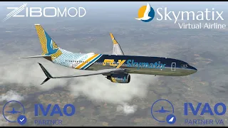 (EHAM) Amsterdam to East Midlands (EGNX) | Zibo mod V3.52.3