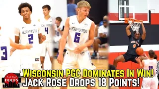 Wisconsin PGC Takes Over vs Mac Irvin Fire EYBL! Jack Rose Catches Fire!
