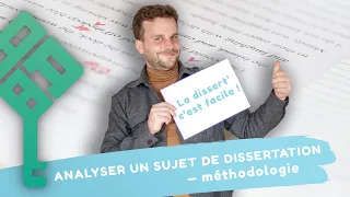 Bien analyser le sujet pour réussir sa dissertation de français, le tout avec des exemples! Bac 2024