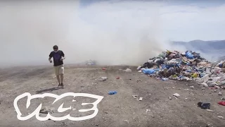 The Illegal Trash Volcano Burning in Kalymnos