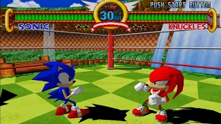 Sonic The Fighters (GCN) Arcade Mode Full Gameplay Walkthrough Sonic Longplay
