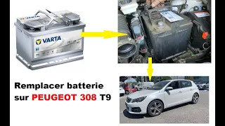 Change battery Peugeot 308 T9