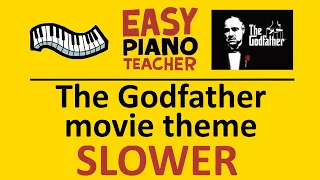 🎹 EASY piano: The Godfather keyboard tutorial SLOW (movie theme) by #EPT