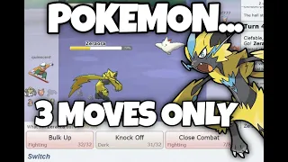 Can You Beat Pokemon Showdown With Only THREE MOVES?