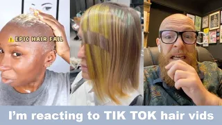 Hairdresser reacts to CRAZY TikTok & INSTA Hair Vids - Hair Buddha Hair Fails #hair #beauty