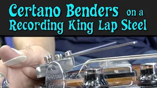 Certano Benders Install on a Recording King Lap Steel (with Humbucker) - Open D Tuning (DADF#AD)