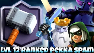 LEVEL 12 LADDER PUSH TO 6500🏆PEKKA BRIDGE SPAM CLASH ROYALE