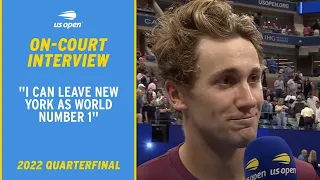 Casper Ruud On-Court Interview | 2022 US Open Quarterfinal