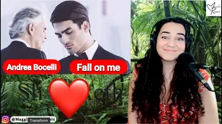 Opera Singer Reacts to Andrea Bocelli, Matteo Bocelli - Fall On Me | FIRST TIME REACTION