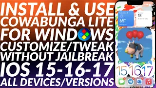 [GUIDE] Cowabunga Lite Windows No Jailbreak | Themes/UI Animation Speed/Disable OTA Updates & More