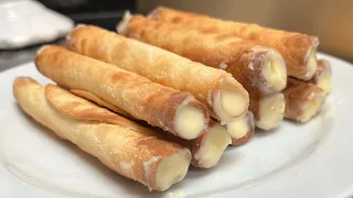 Com massa de pastel é feita uma sobremesa incrível da confeitaria 😱 - Ao Vivo