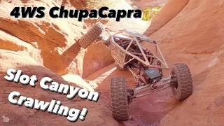 4WS ChupaCapra Destroys Crawler Fall RC Trail!!!