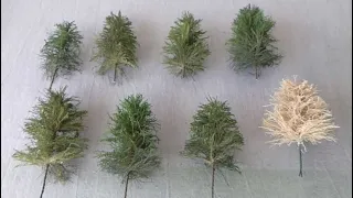 How to make MINIATURE fir TREES for your MODELS and dioramas