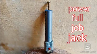 How to make a Power full jcb jack homemade hydraulic