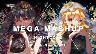 Nightcore - Alan Walker 「Mega Mashup」