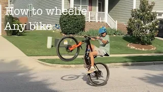 How to wheelie a mountain bike (tutorial)