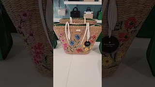 KATE SPADE EMBROIDERED STRAW TOTE BAG(Linked Below)