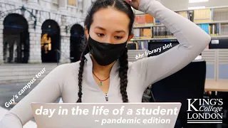 day in the life of a university student at kings college london - pandemic vlog