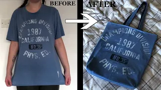 Turning an Old T-Shirt into a Handy Tote Bag