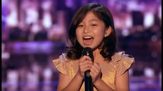 CELINE TAM # 9 Year Old ( Get Golden Buzzer From Laverne Cox )  America's Got Talent 2017