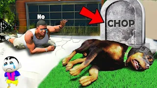 Who KILLED CHOP in GTA 5 ? Franklin Find | SHINCHAN and LUCKY CHOP