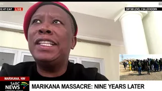 Marikana Massacre I EFF leader Julius Malema pays tribute