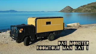 Roomtour unseres Expeditionsmobil MAN Kat 1 4x4