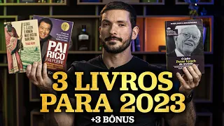 3 LIVROS QUE VOCÊ PRECISA LER EM 2023 | Mentalidade, educação financeira e investimentos + 3 BÔNUS