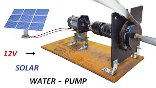 Make 12V Solar Panel Water Pump using Power Window DC Motor - पावर विंडो डीसी मोटर से 12V सोलर पंप