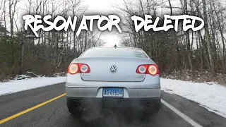 3.6L VR6 Passat Resonator Delete | Revs and Hard Acceleration (Exhaust Sound)