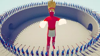 HOW MANY SPEAR THROWERS TO KILL SUPER BOXER - Totally Accurate Battle Simulator TABS