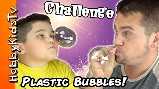 Plastic BUBBLE BALLOON Challenge + Surprise Toys with HobbyKids
